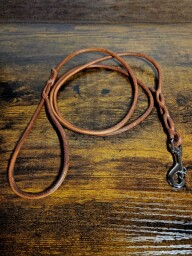 Kožená proplétaná šňůra - vodítko