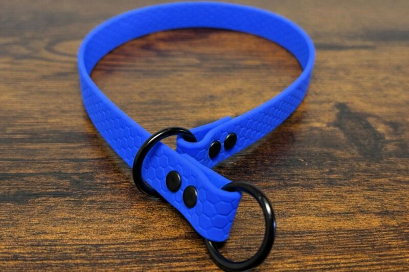 Hexa stahovací obojek modrý