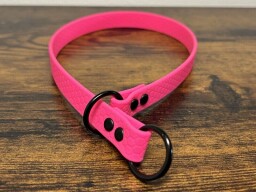 Hexa stahovací obojek svítivě růžový