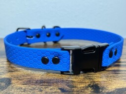 Hexa obojek s trojzubcem modrý