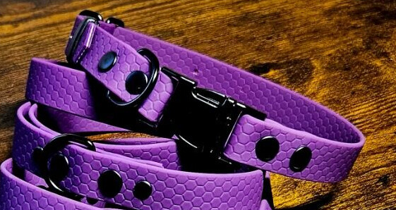 Hexa obojek s trojzubcem fialový