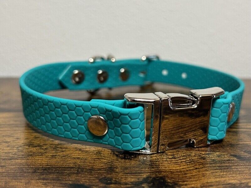 Hexa obojek s trojzubcem modrozelený