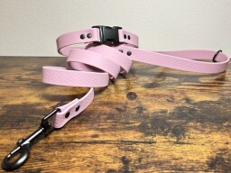 Hexa set růžový, černé kování