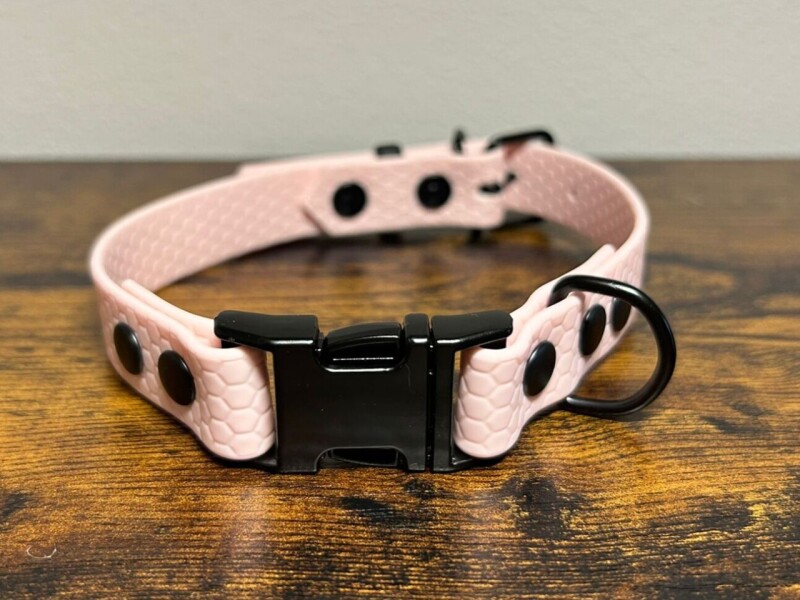 Hexa obojek s trojzubcem růžový