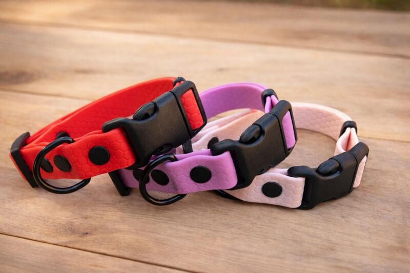 Set pro štěně KLIK - vodítko + obojek s plastovým trojzubcem