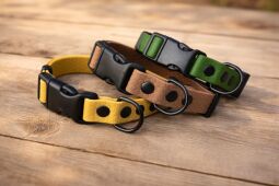 Set pro štěně KLIK - vodítko + obojek s plastovým trojzubcem