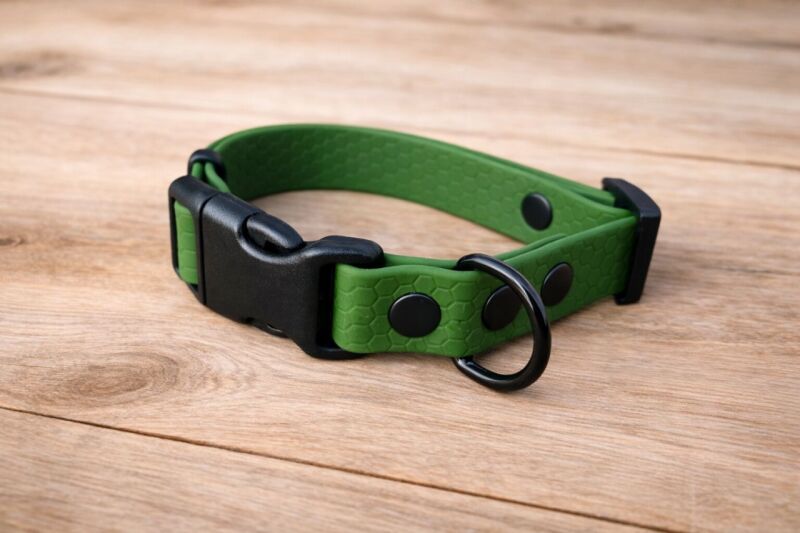 Set pro štěně KLIK - vodítko + obojek s plastovým trojzubcem