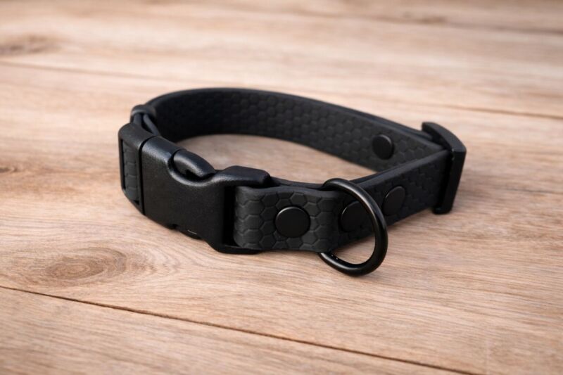 Set pro štěně KLIK - vodítko + obojek s plastovým trojzubcem