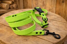 Set pro štěně KLIK - vodítko + obojek s plastovým trojzubcem